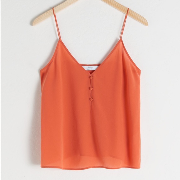 & Other Stories Tops - & other stories orange camisole